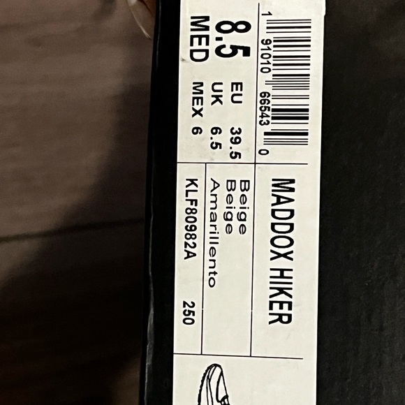 NWT Kenneth Cole Maddox Hiker Sneakers High Top Tennis Shoes Ankle Boots Beige - Picture 10 of 10